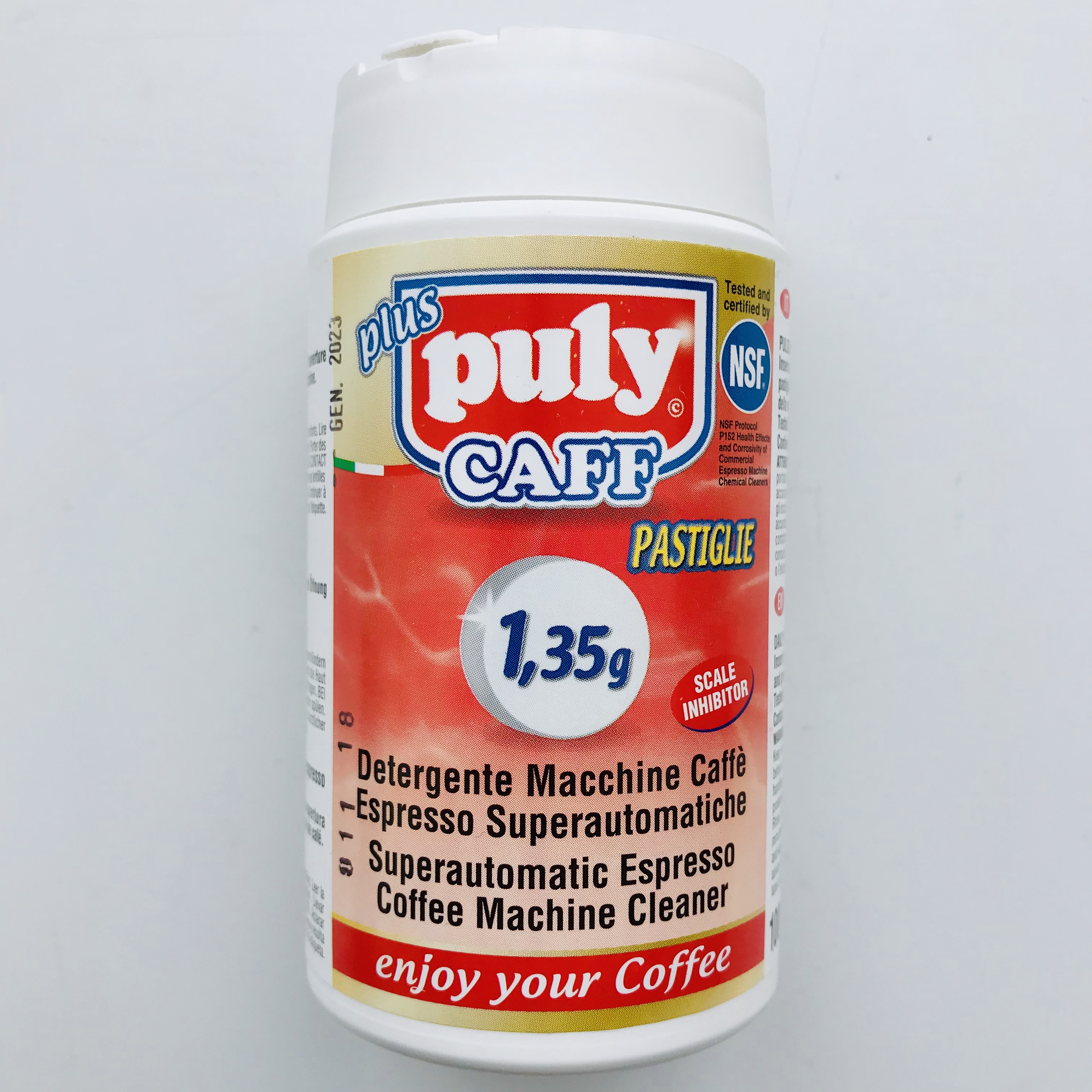 Таблетки для чистки кофемашин Puly Caff Plus Tabs 1,35 гр, 100 шт